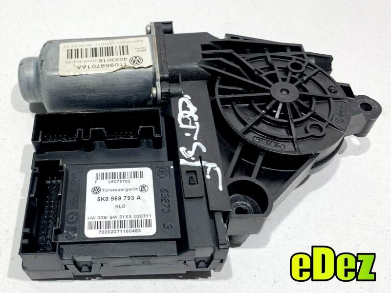 Motoras macara geam cu modul stanga fata Volkswagen Golf 6 plus (2009-2014) 5K0959793A
