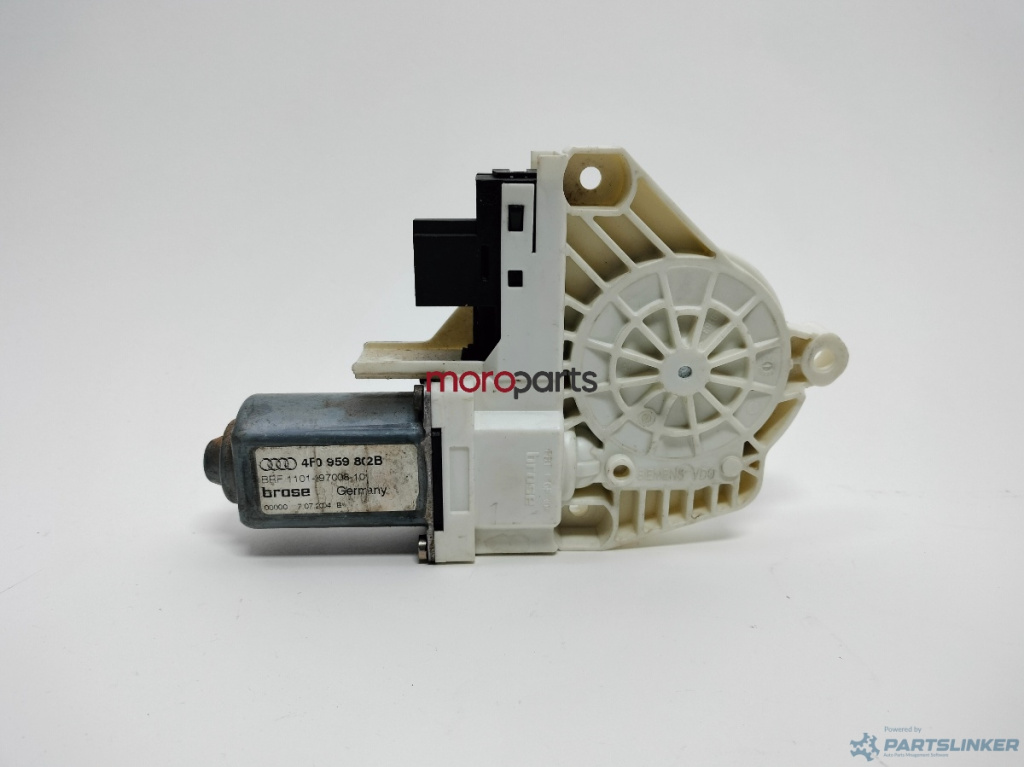 Motoras macara geam dreapta fata AUDI A6/S6 III Saloon (4F2, C6) [ 2004 - 2011 ] TDI (BLB, BRE) 103KW|140HP VAG OEM 4F0959802B