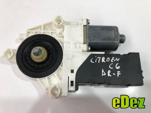Motoras macara geam dreapta fata Citroen C6 (2005->) [TD_] 9663077780