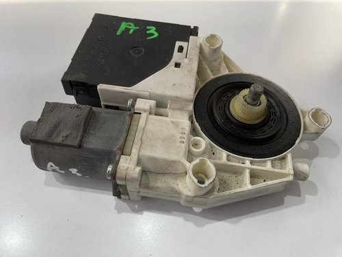 Motoras macara geam dreapta fata cu modul 8p0959802h Audi A3 8P/8PA [facelift] [2004 - 2008]