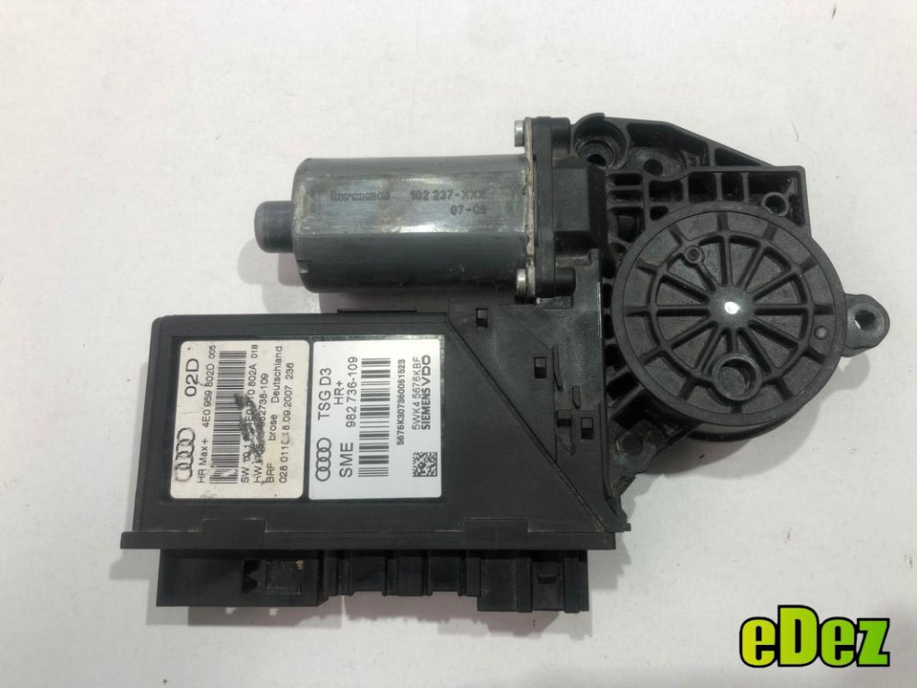 Motoras macara geam dreapta spate cu modul Audi A8 (2002-2009) [4E] D3 4e0959802d