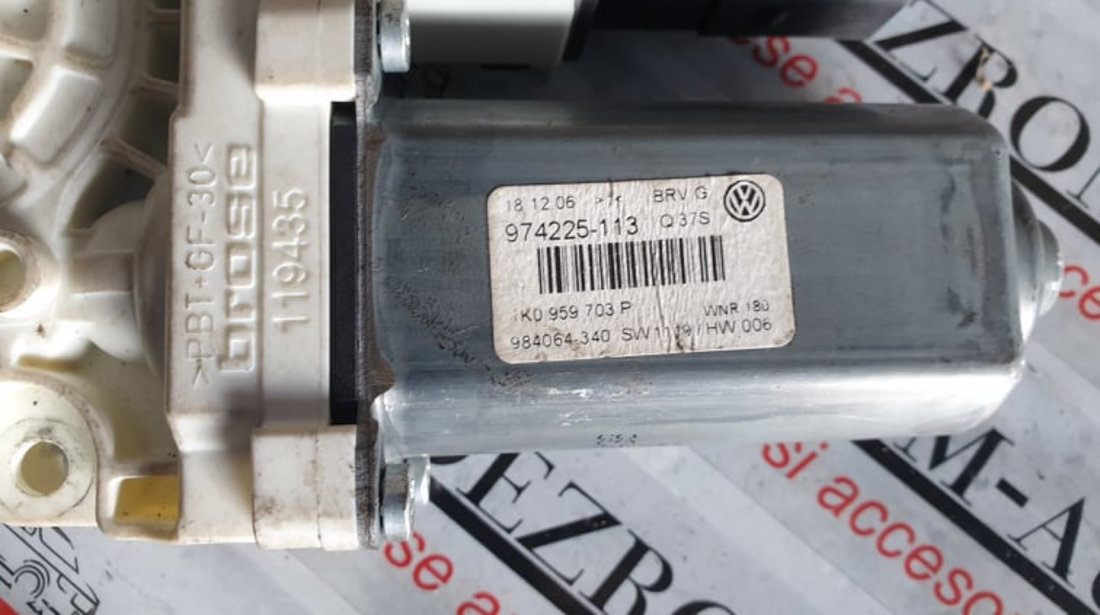 Motoras macara geam electric stanga spatate VW Golf 5 Plus cod piesa : 1k0959703p / 973624-106
