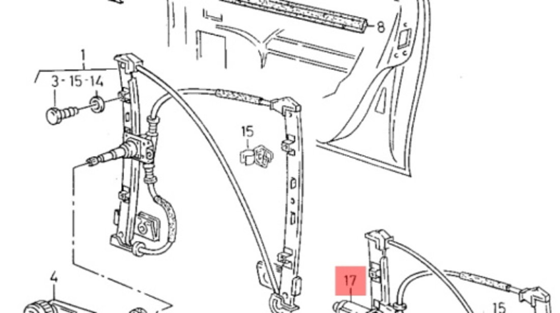 Motoras macara geam SEAT IBIZA III (6K1) [ 1999 - 2002 ] 16V (APE, AUA) 55KW|75HP VAG OEM 6K4959801