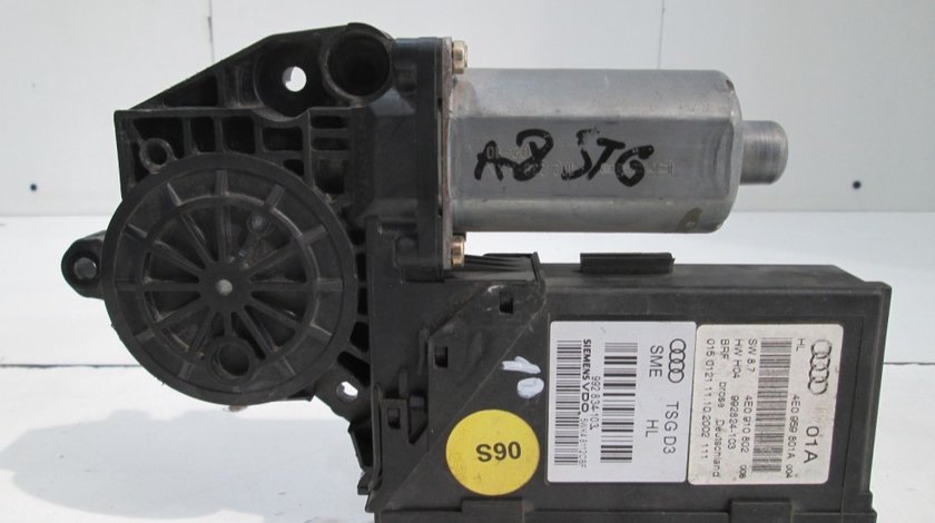 Motoras macara geam stanga fata Audi A8 an 2002 2003 2004 2005 2006 2007 2008 2009 cod 4E0959801A