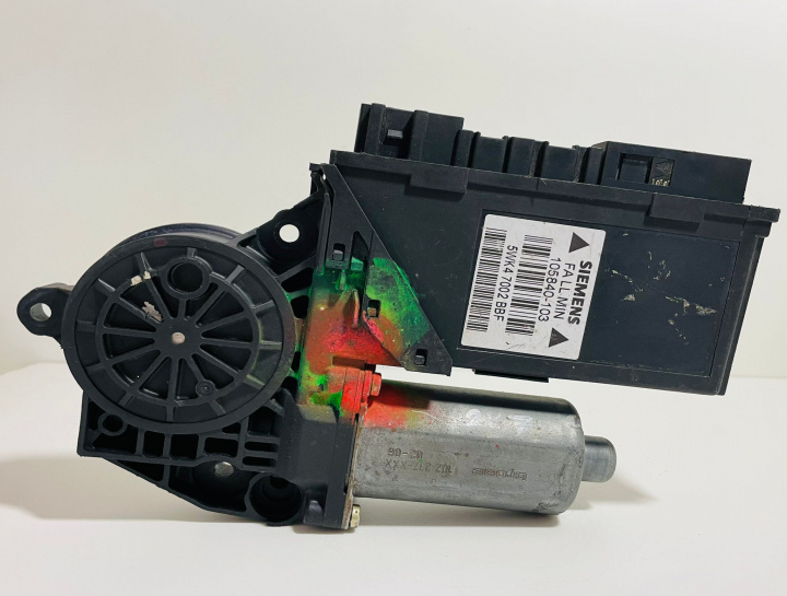 Motoras macara geam stanga fata + motor Siemens 105840103/5WK47002BBF Audi A4 B6 [2000 - 2005]