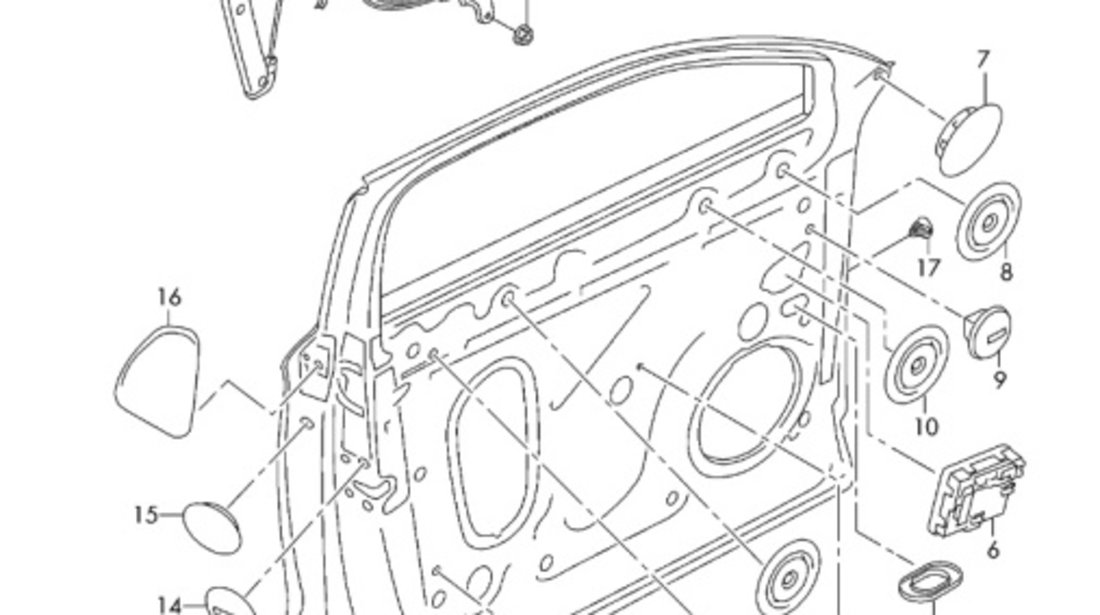Motoras macara geam stanga fata VOLKSWAGEN PASSAT Variant (3G5) [ 2014 - > ] TDI (CRLB, DBGA, DFGA) 110KW|150HP OEM 5Q4959801B 5Q4 959 801 B