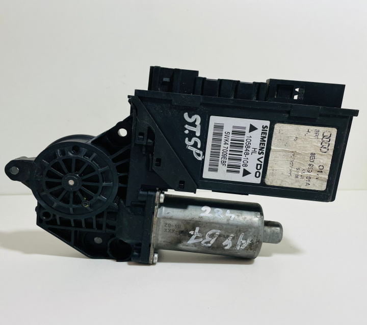 Motoras macara geam stanga spate + modul Bosch 105848108/8E0959801A Audi A4 B7 [2004 - 2008]
