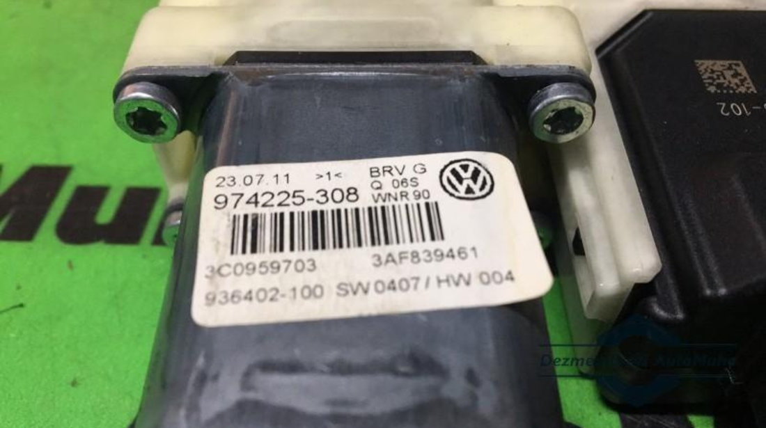 Motoras macara geam stanga spate Volkswagen Passat B7 (2010->) 3c0959795