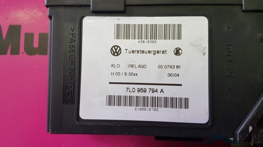 Motoras macara geam Volkswagen Golf 4 (1997-2005) 7L0959794A