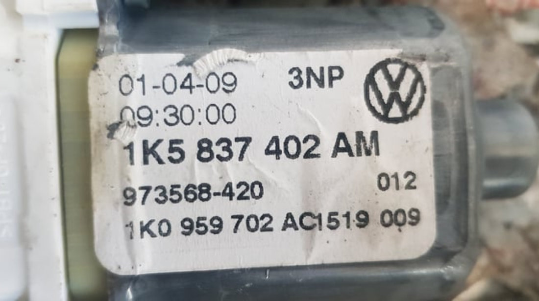 Motoras macara + modul usa dreapta fata VW Golf 5 Plus coduri 1K5837402AM / 1K0859792N