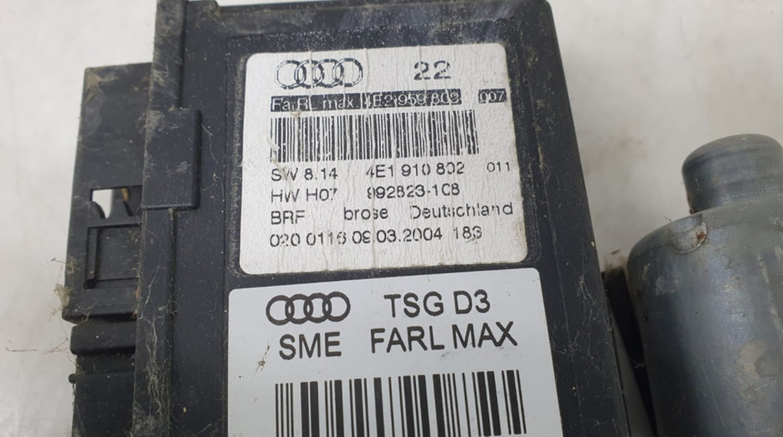 Motoras macara stanga/dreapta fata 4e1910802a Audi A8 D3/4E [2002 - 2005]