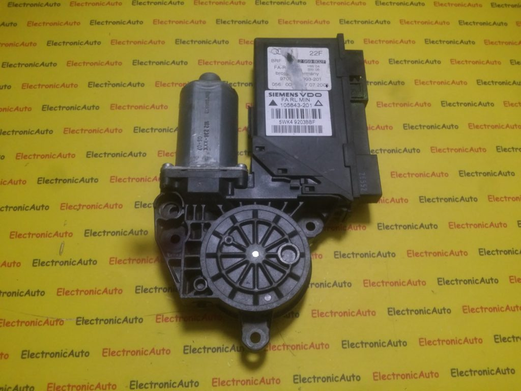 Motoras macara stanga fata Audi A4 8E2959802F, 5WK49203BBF