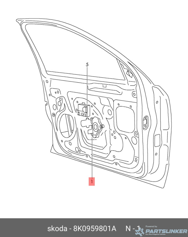 Motoras macara stanga fata Audi A4 B8 (8K) Avant 2011 2.0 TDI OEM 8K0959801A