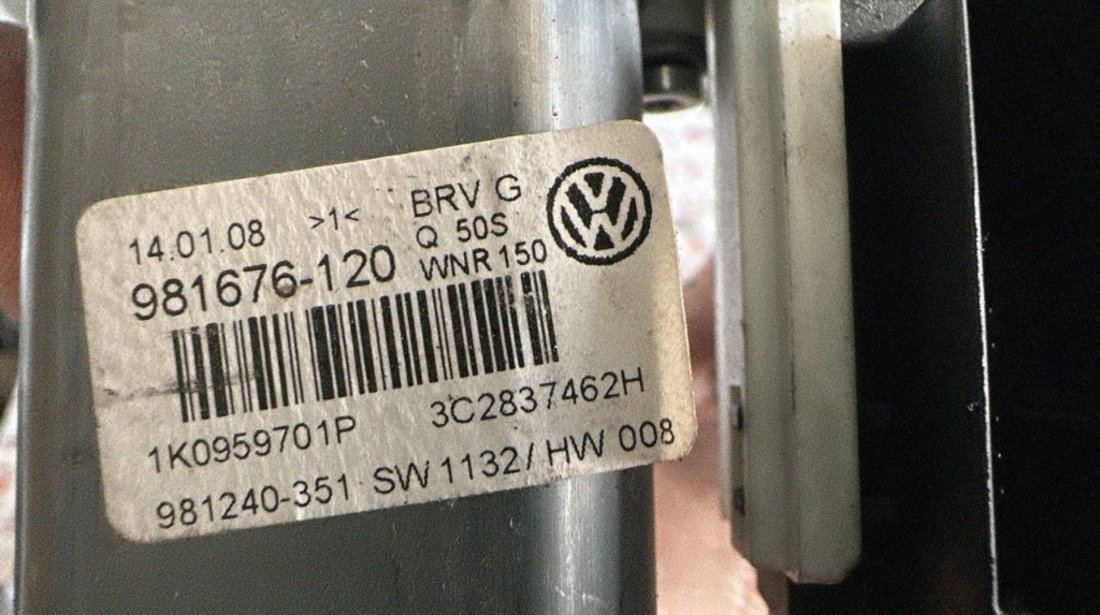 Motoras macara stanga fata VW Passat B6 Sedan (3C2) 2.0 BlueTDI 143 cai cod:1K0959701P 1K0959793L