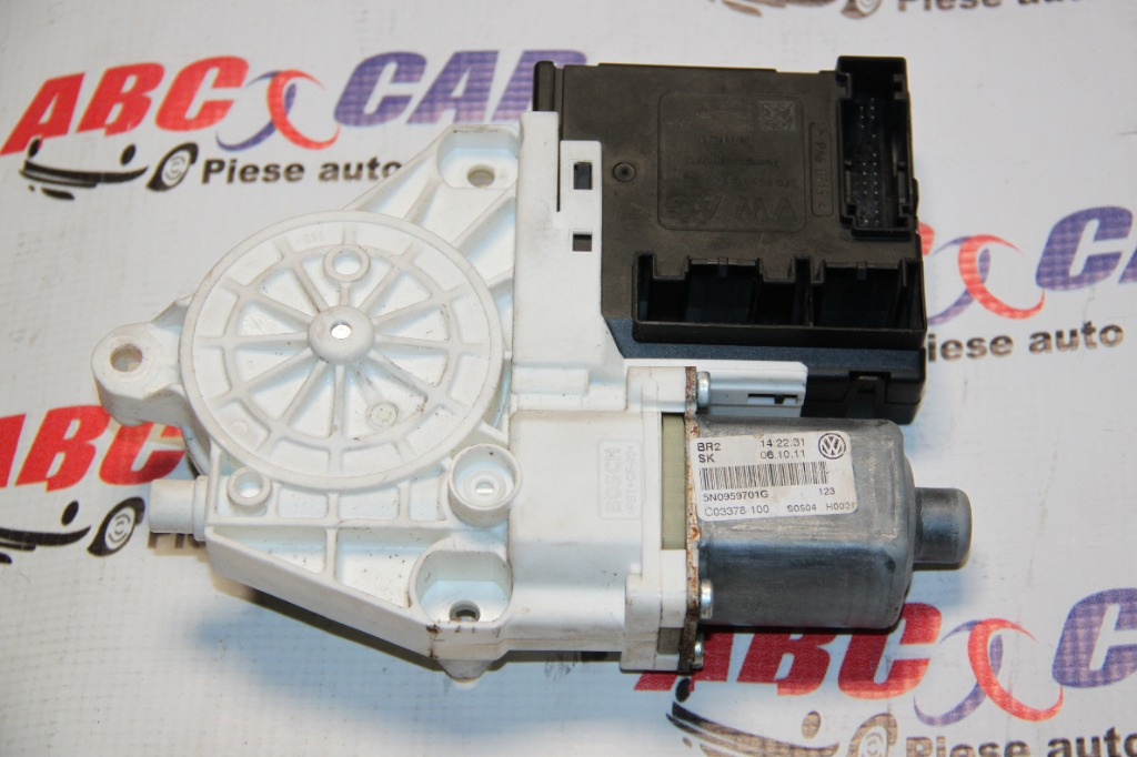 Motoras macara stanga fata VW Tiguan (5N) 2007-2016 cod: 5N0959701G, 3C0959793C