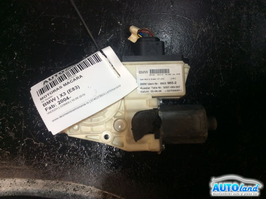 Motoras Macara Stanga Spate BMW X3 E83 2004