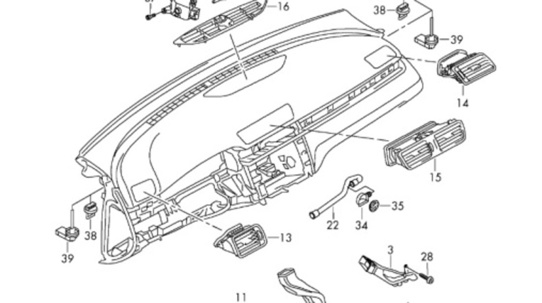 Motoras reglaj aeroterma Volkswagen Passat 3C 2.0 TDI Break 2007 OEM 3C0907511