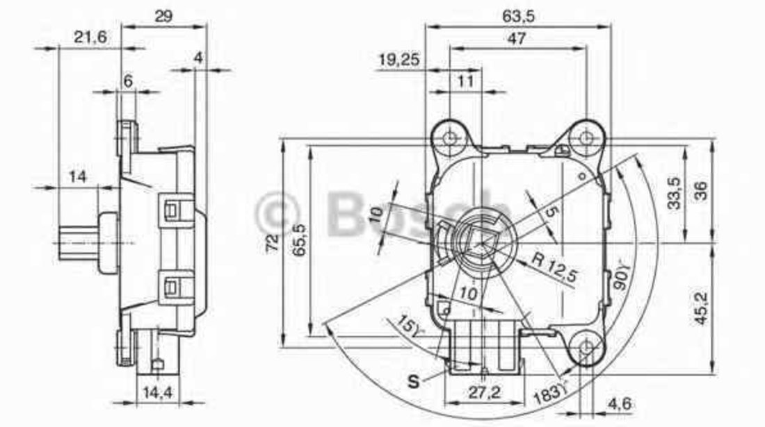 Motoras reglare / reglaj far / faruri Producator BOSCH 0 132 801 141