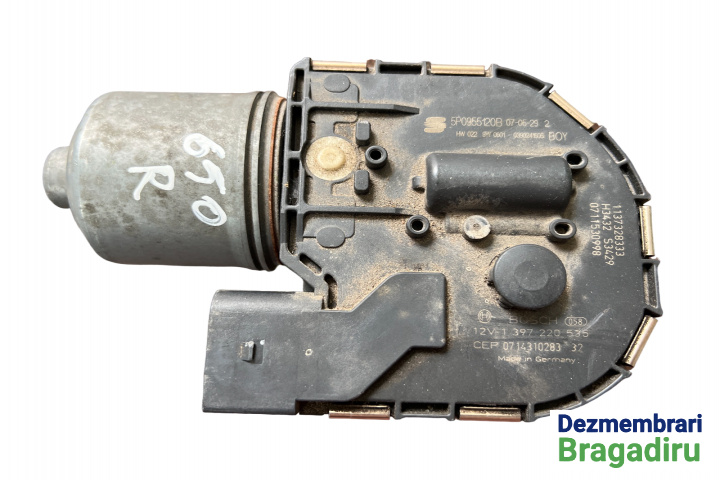 Motoras stergator dreapta 5P0955120B Seat Altea [2004 - 2009] Minivan 1.6 MT (102 hp) Cod motor: BSE, Cod culoare: LC9Z