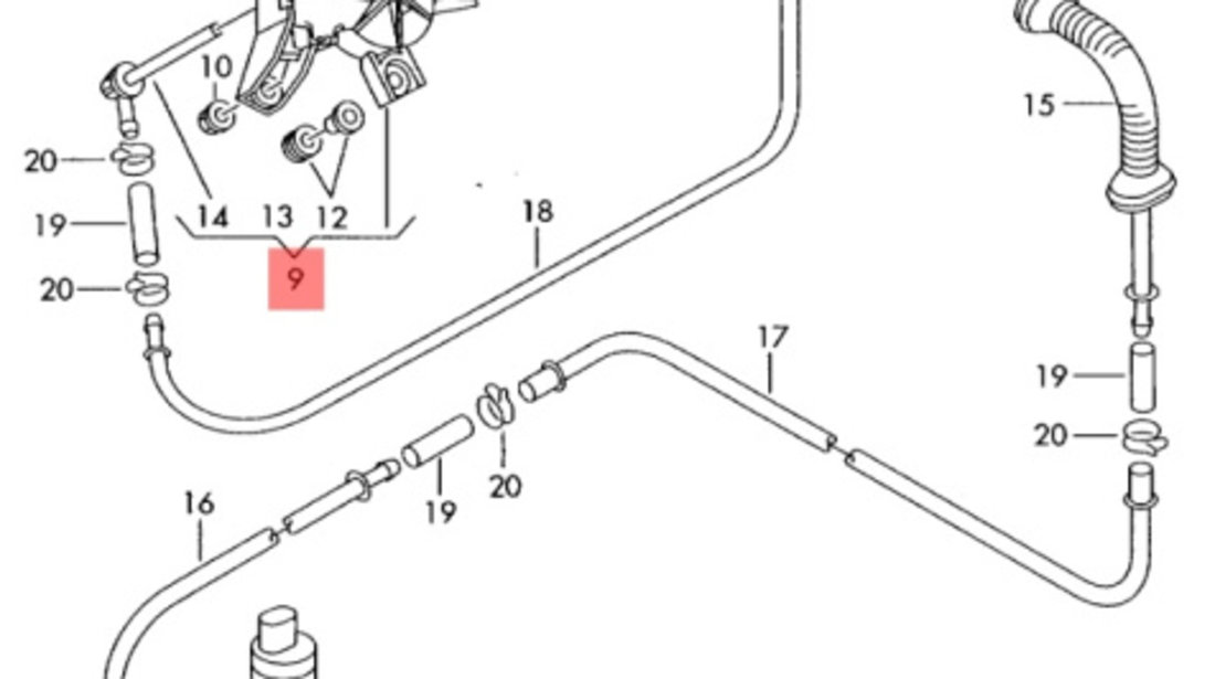 Motoras stergator haion ​Audi A3 (8P1) Coupe 2003 2.0 FSI OEM 8L0955711B