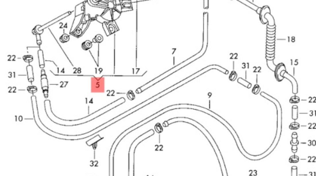 Motoras stergator haion Audi A6 C5 3B9955711C OEM 3B9955711C