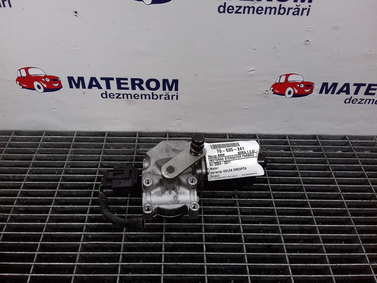 MOTORAS STERGATOR PARBRIZ BMW SERIA 1 E 87 SERIA 1 E 87 - - (2004 2011)