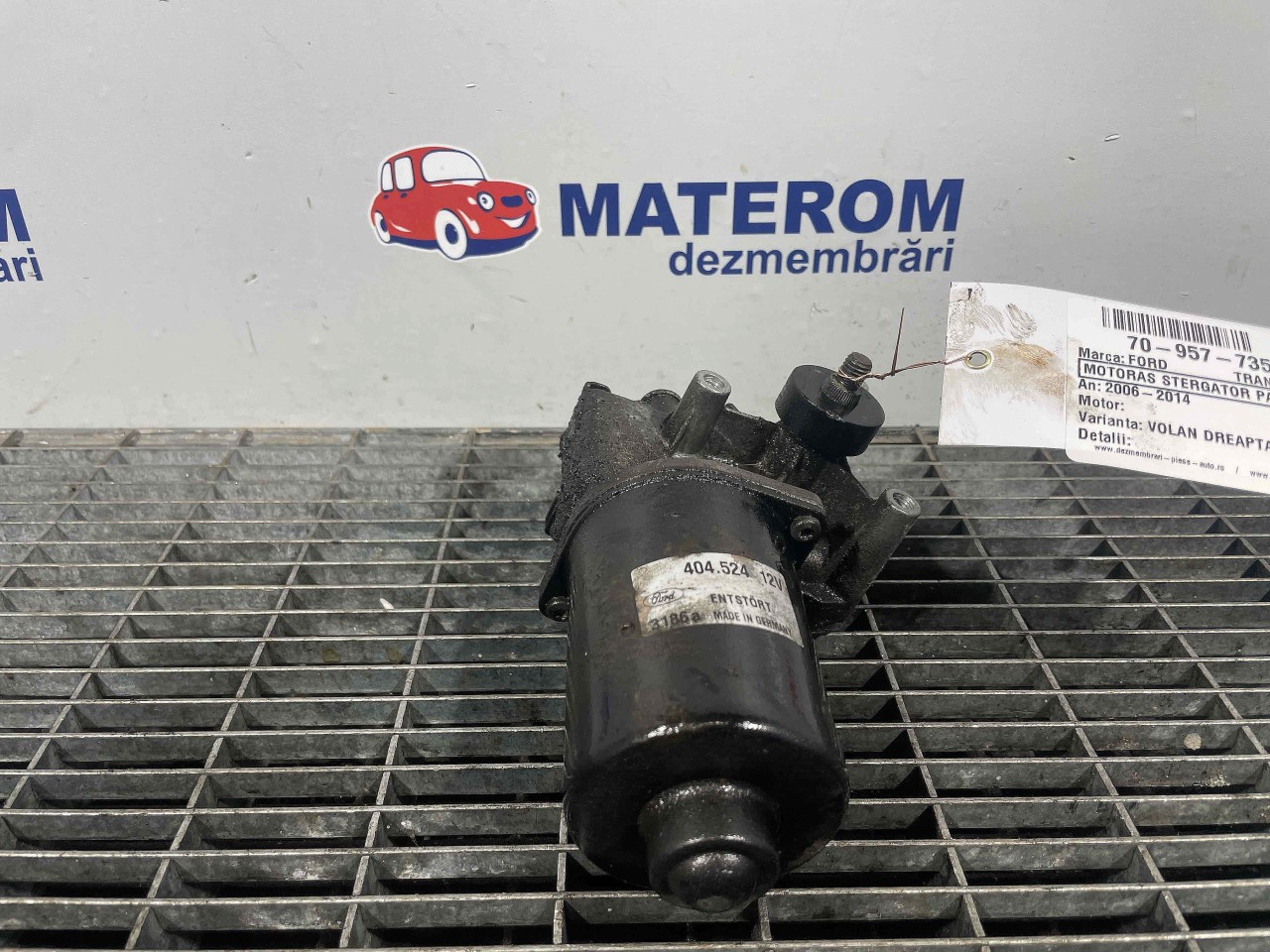 MOTORAS STERGATOR PARBRIZ FORD TRANSIT TRANSIT - - (2006 2013)