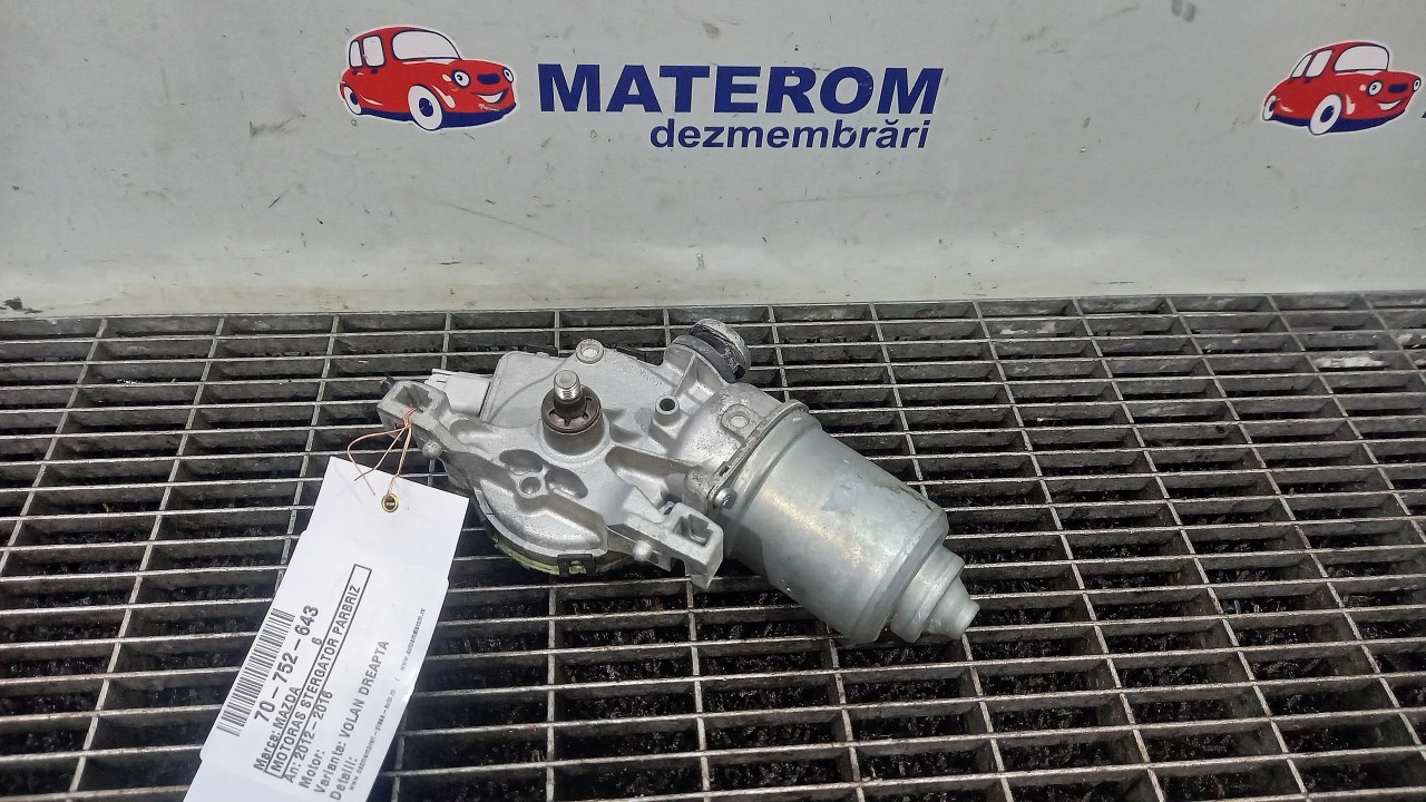 MOTORAS STERGATOR PARBRIZ MAZDA 6 6 - - (2012 2016)