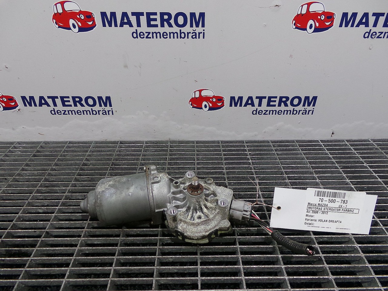 MOTORAS STERGATOR PARBRIZ MAZDA CX-7 - - (2006 2012)