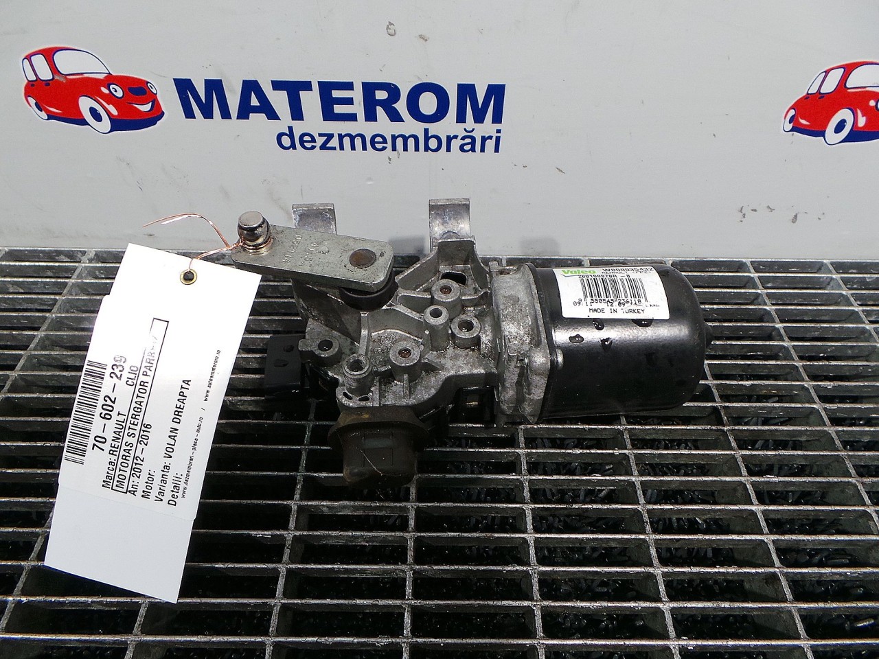 MOTORAS STERGATOR PARBRIZ RENAULT CLIO CLIO - - (2012 2016)