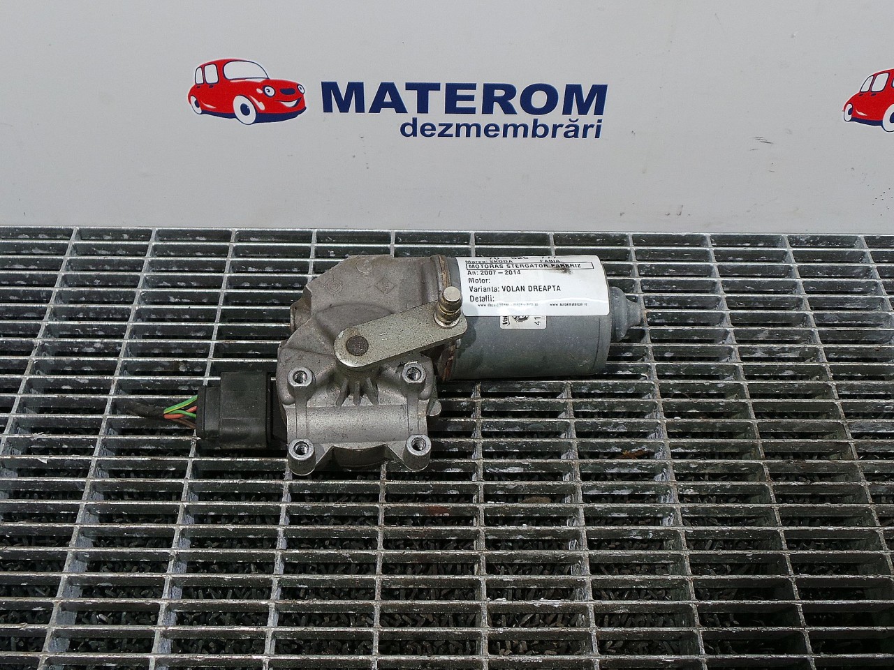 MOTORAS STERGATOR PARBRIZ SKODA FABIA - - (2007 2010)
