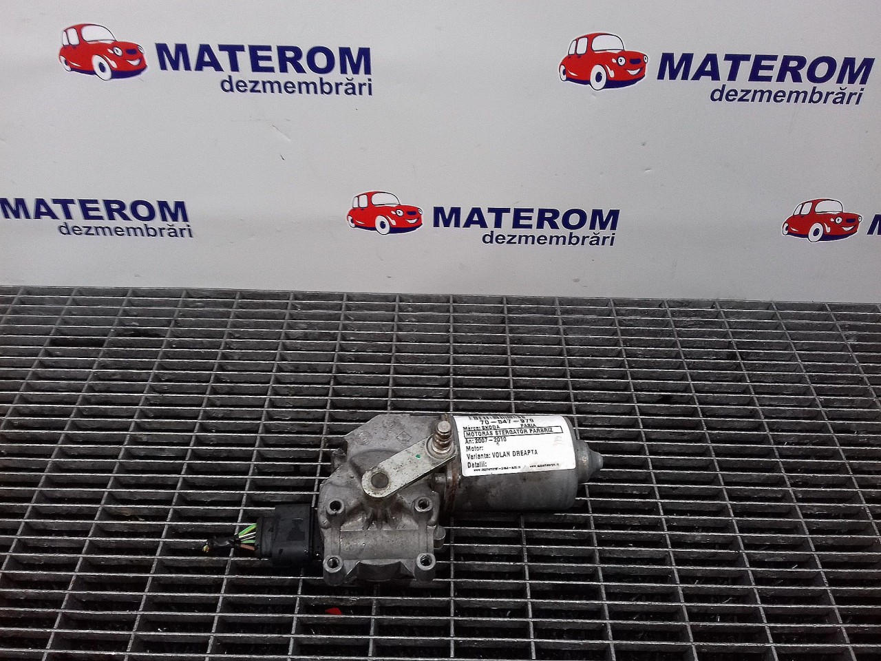 MOTORAS STERGATOR PARBRIZ SKODA FABIA - - (2007 2010)