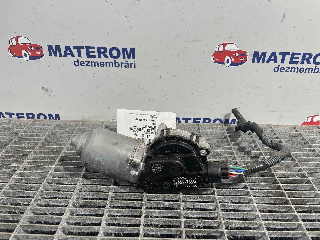 MOTORAS STERGATOR PARBRIZ TOYOTA AURIS AURIS - - (2012 2015)