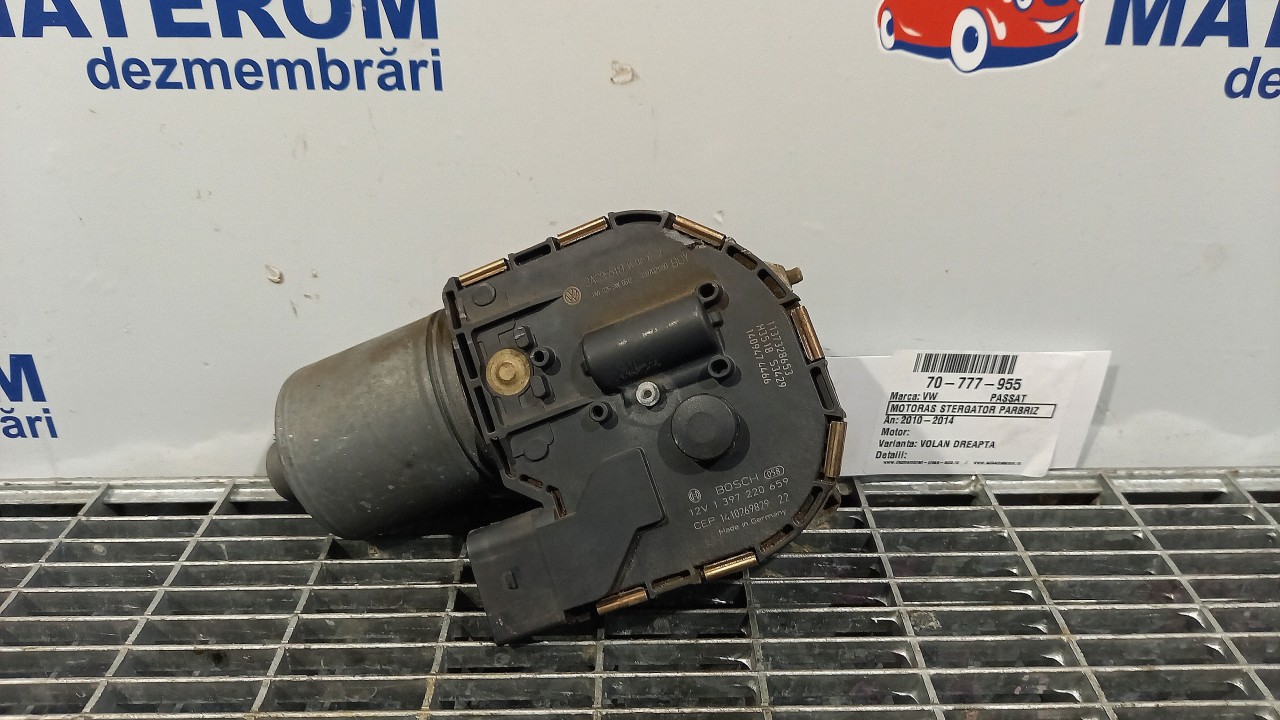 MOTORAS STERGATOR PARBRIZ VW PASSAT PASSAT - - (2010 2014)
