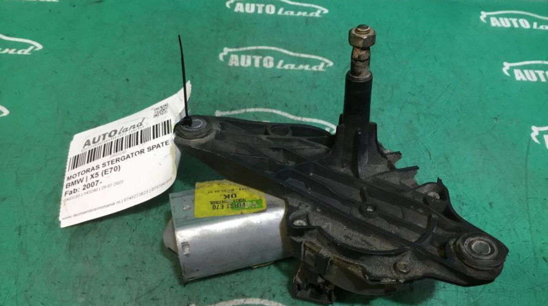 Motoras Stergator Spate 6942165 BMW X5 E70 2007