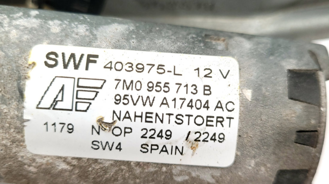 Motoras Stergator Spate VW SHARAN (7M) 1995 - 2010 7M0 955 713, 7M0955713B, 7M0 955 713 B, 95VWA17404, 95V WA1 740 4, 95VWA17404AC, 95V WA1 7404 AC, 403975L, 403 975 L, 7M0955711, 7M0 955 711, 7M0955711A, 7M0 955 711 A, 95VWA17K441, 95V WA1 7K4 41, 9