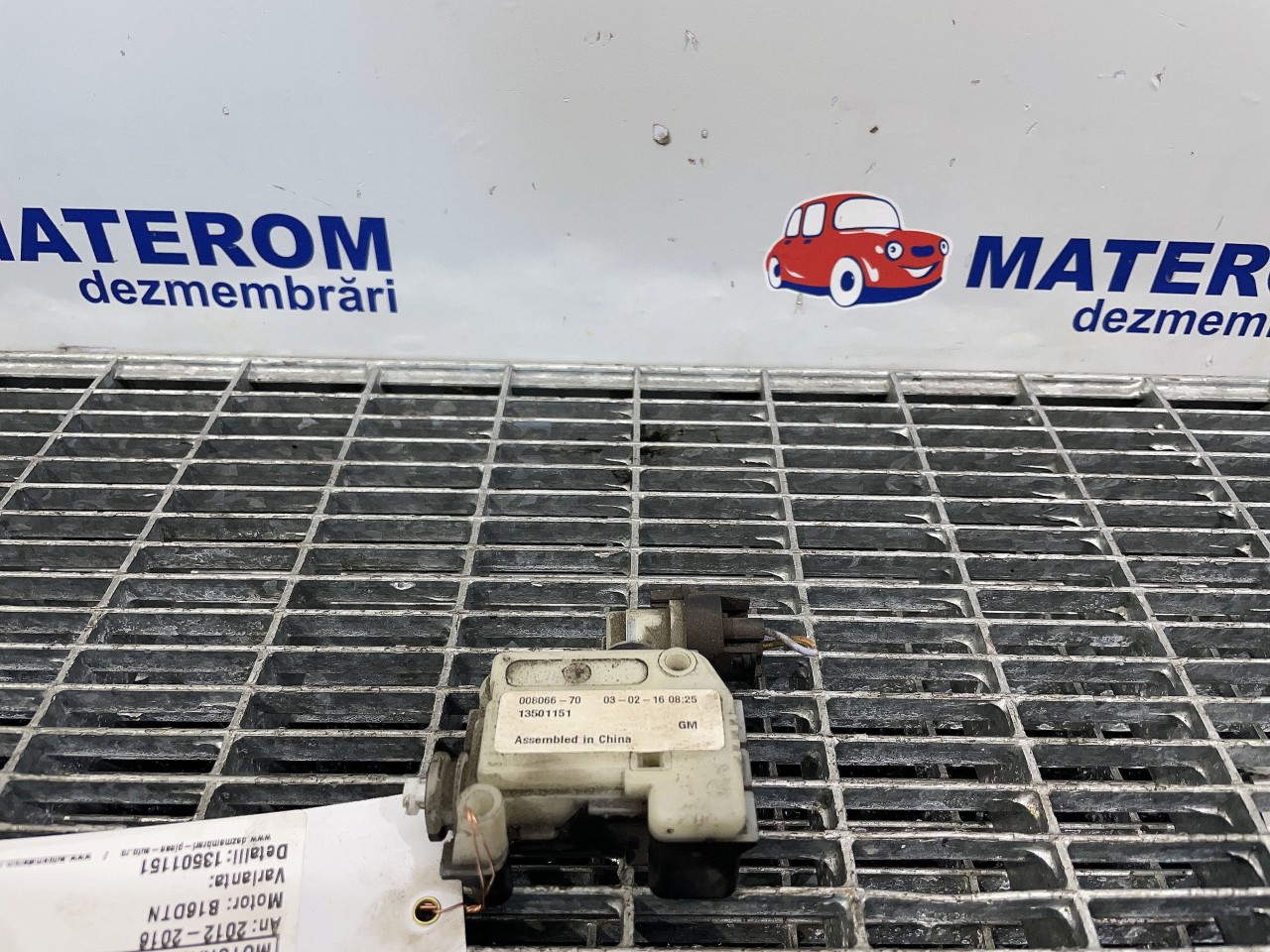 MOTORAS USITA REZERVOR OPEL MOKKA B16DTN - (2012 2016)