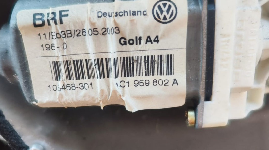 Motorasa geam dreapta fata Vw Golf 4 1.9 TDi an 2004 combi cod 1C1959802A