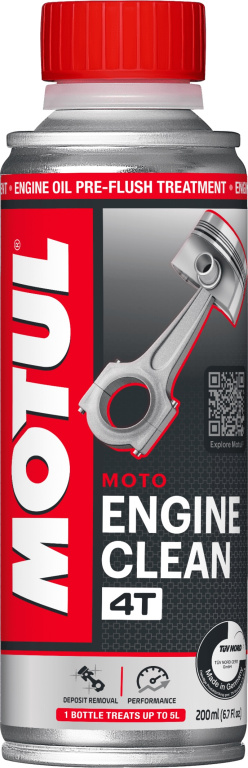 Motul Engine Clean Aditiv Ulei Curatat Motor La Schimb Ulei Moto 4T 200ML 110878