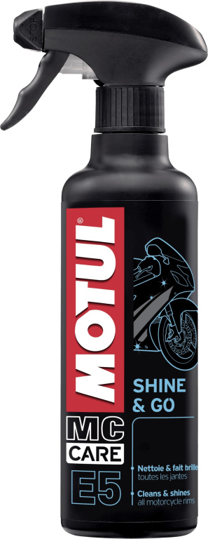 Motul Shine &amp; Go Solutie Listruit Suprafete Plastic Moto E5 400ML 103000