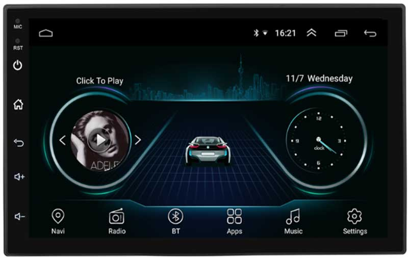 MP5 Auto 2DIN Touchscreen Android/WiFi/BT/GPS 9inch Alien 9901