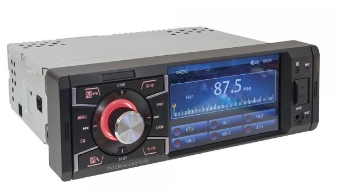 MP5 player auto PNI Clementine 9545 1DIN display 4 inch, 50Wx4, Bluetooth, radio FM, SD si USB, 2 RC