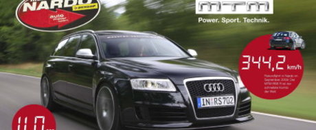 MTM RS6 R - 344,2 km/h la Nardo