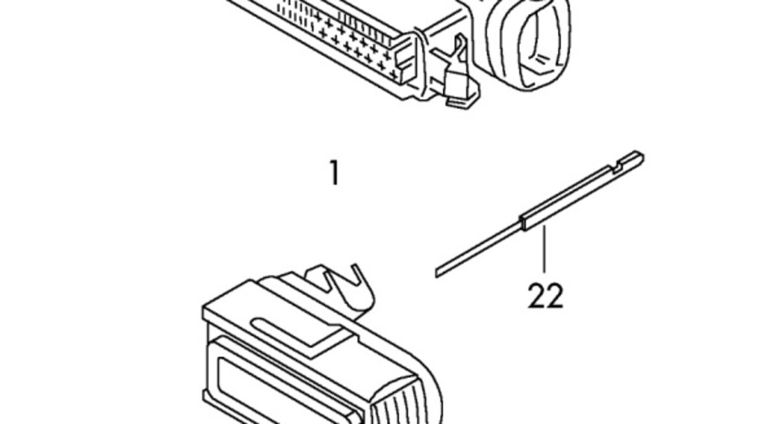 Mufa conector calculator ECUVolkswagen Passat (3C5) Combi 2009 2.0 TDI OEM 7L0906385A