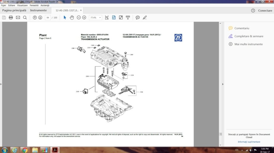 Mufa Cuplare Capac Asetronic ZF