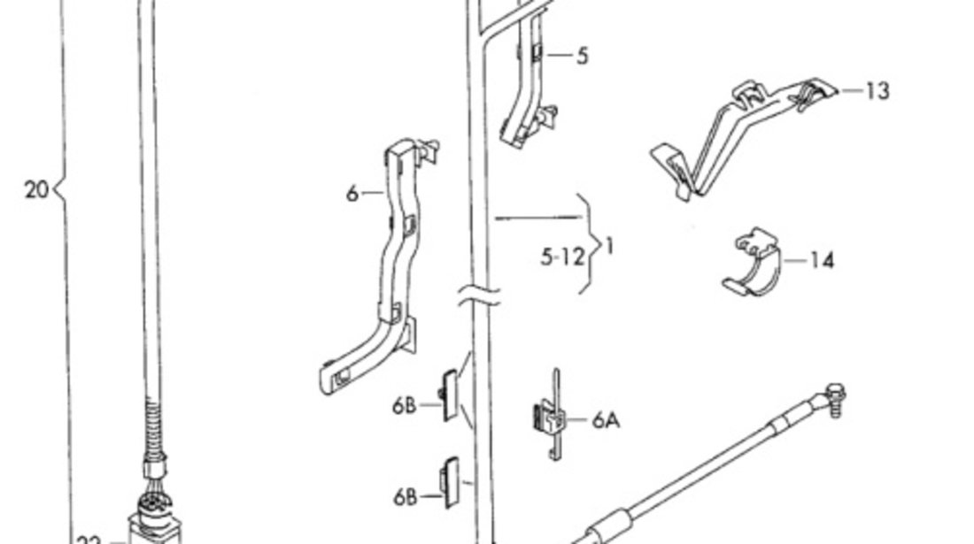 Mufa senzor unghi caseta de directie 1K0973205C Volkswagen Passat B6 OEM 1K0973205C