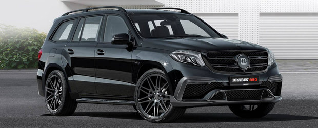 Multe accente aurii si 850 de cai putere sub capota. Cu alte cuvinte, Mercedes GLS63 tunat de Brabus