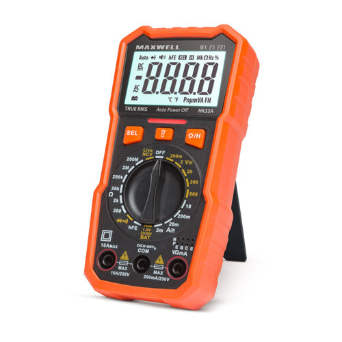 Multimetru digital Maxwell MX25221cu tester baterie + functie lumina de lucru 25221