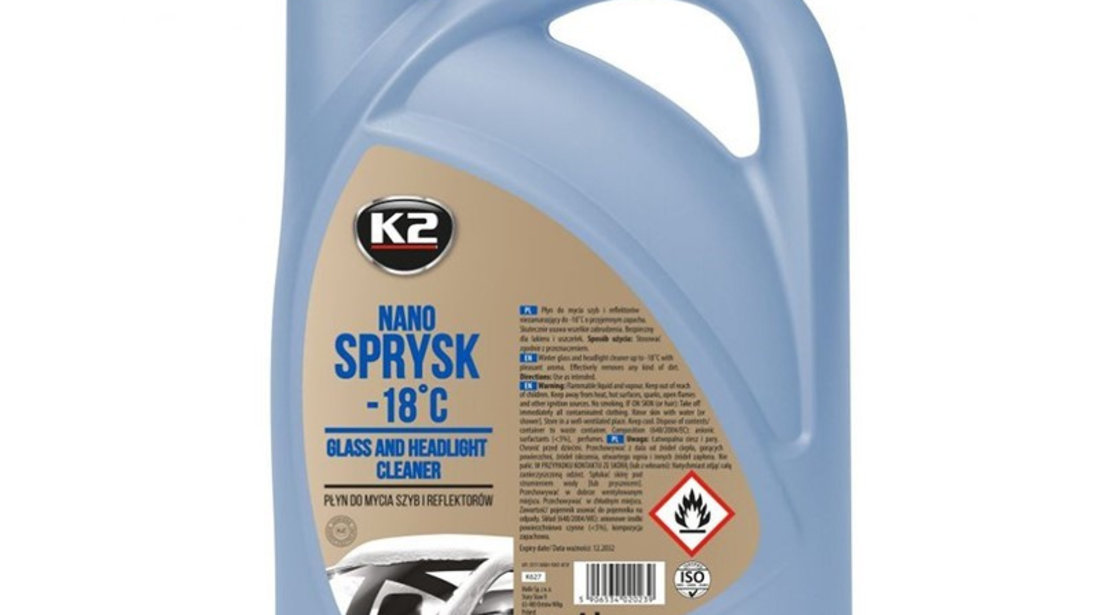 Nano Spray Lichid De Spălat Iarnă -18 ° C, 4l K2-02023