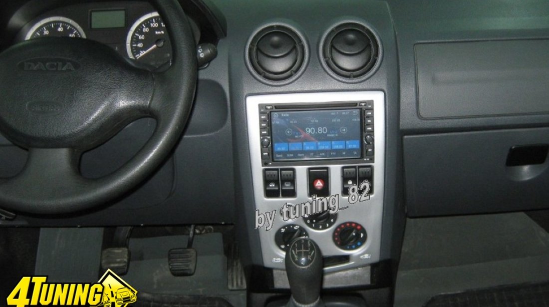 Navigatie 2 Din Cm6203 Dedicata Dacia Logan PH1 2004 - 2007 Dvd Auto Gps Carkit Usb Rama 2 Din Inclusa !